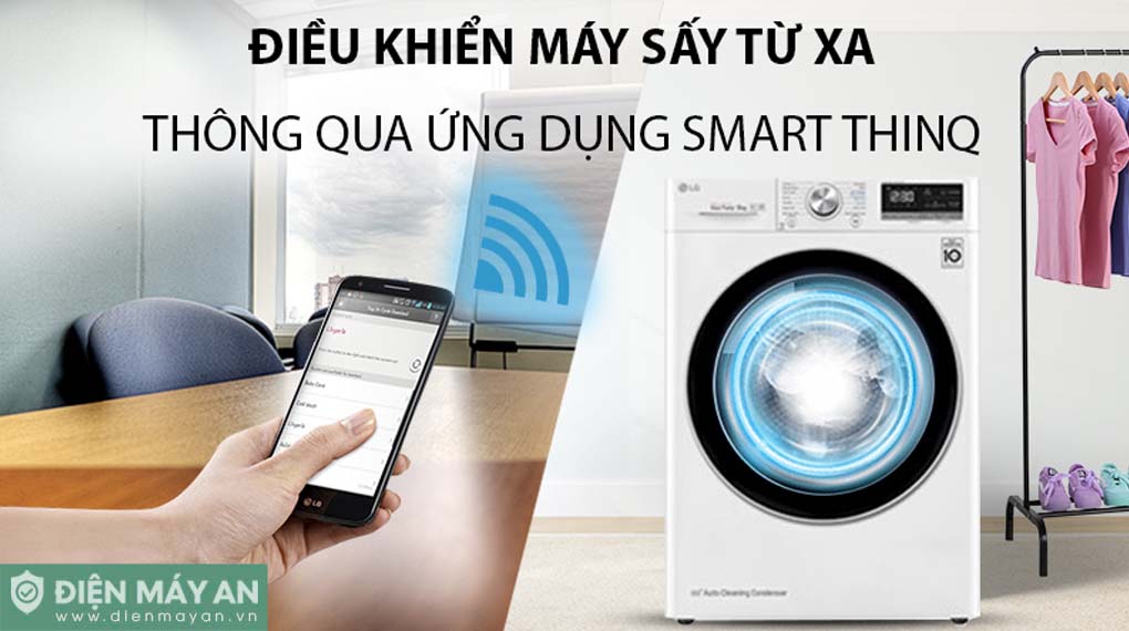Máy Sấy Bơm Nhiệt LG 9 Kg DVHP09W - ứng dụng